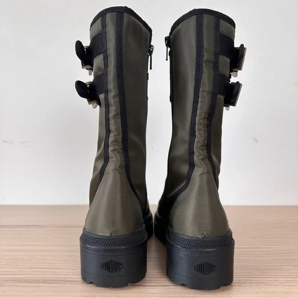 Madison Maison x Palladium Ranger Boot Women Sz 6 Vegan Army RARE 90's $495 - Picture 10 of 16